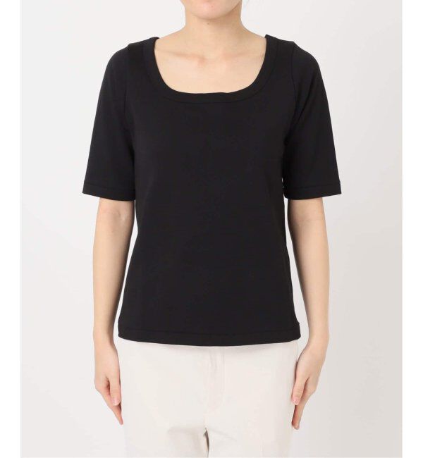 NOBLE「《追加》スビンコットンソフトスクエアーネックTシャツ 2」|Tシャツ・カットソー|