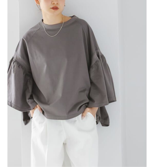 NOBLE「《追加》COG THE BIGSMOKE/コグザビッグスモーク LAURA GATHERED SLV TOP」|Tシャツ・カットソー|