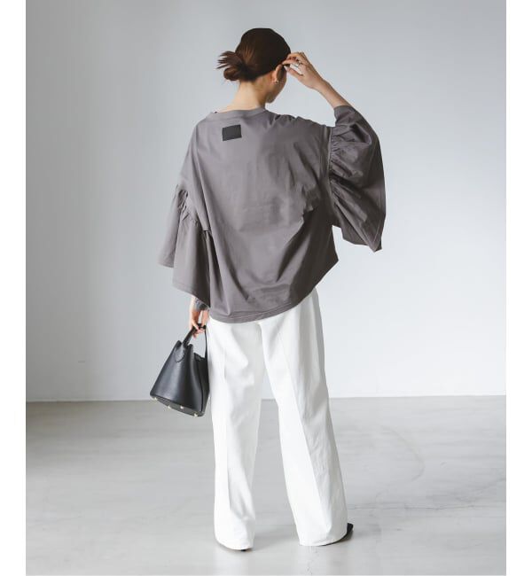 NOBLE「《追加》COG THE BIGSMOKE/コグザビッグスモーク LAURA GATHERED SLV TOP」|Tシャツ・カットソー|