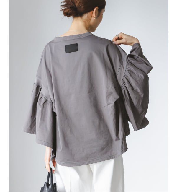 NOBLE「《追加》COG THE BIGSMOKE/コグザビッグスモーク LAURA GATHERED SLV TOP」|Tシャツ・カットソー|