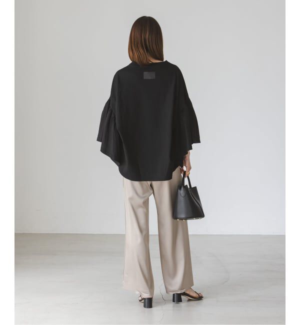 NOBLE「《追加》COG THE BIGSMOKE/コグザビッグスモーク LAURA GATHERED SLV TOP」|Tシャツ・カットソー|