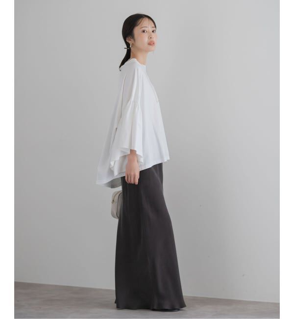 NOBLE「《追加》COG THE BIGSMOKE/コグザビッグスモーク LAURA GATHERED SLV TOP」|Tシャツ・カットソー|