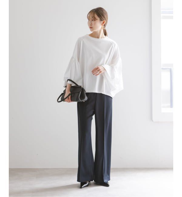 NOBLE「《追加》COG THE BIGSMOKE/コグザビッグスモーク LAURA GATHERED SLV TOP」|Tシャツ・カットソー|