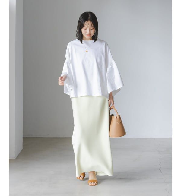 NOBLE「《追加》COG THE BIGSMOKE/コグザビッグスモーク LAURA GATHERED SLV TOP」|Tシャツ・カットソー|