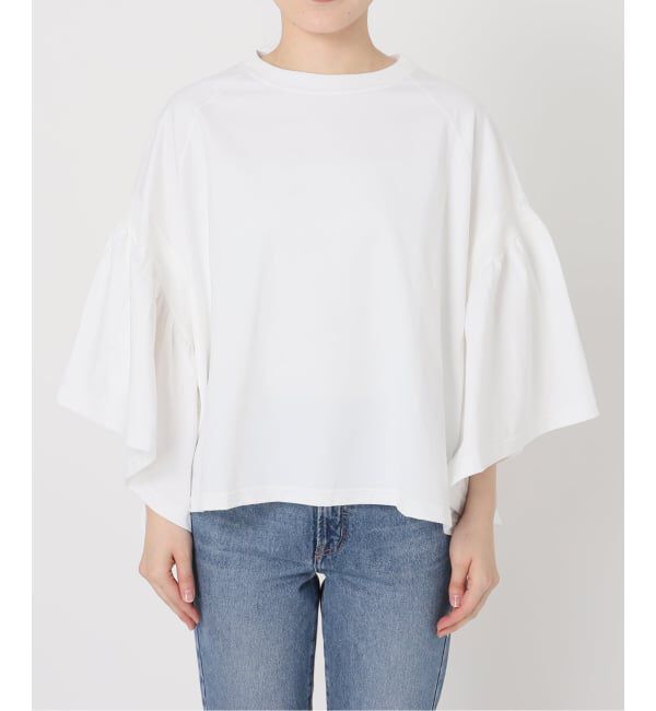 NOBLE「《追加》COG THE BIGSMOKE/コグザビッグスモーク LAURA GATHERED SLV TOP」|Tシャツ・カットソー|