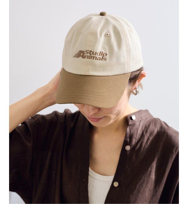 FRAMeWORK「STUDIO WEAREALLANIMALS 別注 TEAM LOGO」|キャップ・キャスケット|ベージュ