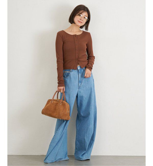 U by SPICK&SPAN「コットンテレココンパクトカーデ」|カーディガン|