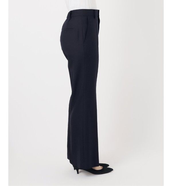 Spick and Span「《手洗い可》ウールブレンドフレアパンツ」|スラックス|