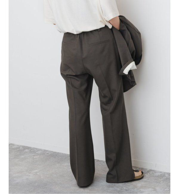 Spick and Span「《手洗い可》ウールブレンドフレアパンツ」|スラックス|