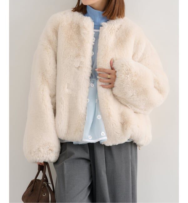 フェイクファージップブルゾン（U by SPICK&SPAN）｜ルミネの