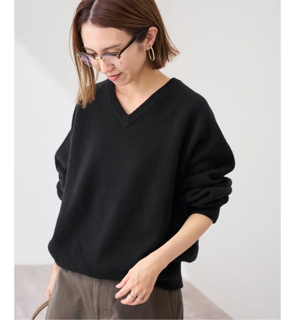 FRAMeWORK「≪WEB限定 / 追加≫AQUA Vネックプルオーバー」|ニット・セーター|