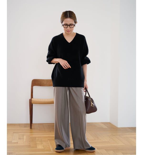 FRAMeWORK「≪WEB限定 / 追加≫AQUA Vネックプルオーバー」|ニット・セーター|