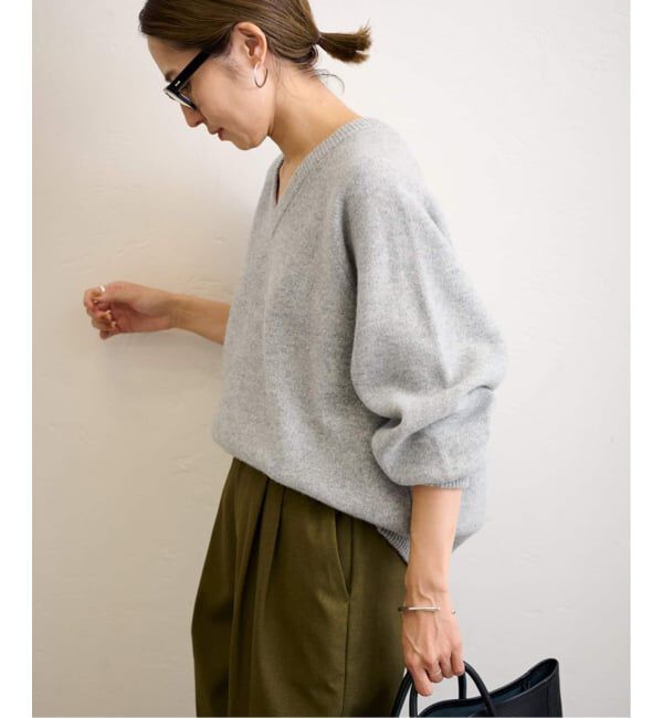 FRAMeWORK「≪WEB限定 / 追加≫AQUA Vネックプルオーバー」|ニット・セーター|