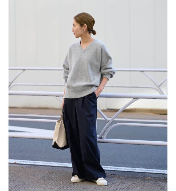 FRAMeWORK「≪WEB限定 / 追加≫AQUA Vネックプルオーバー」|ニット・セーター|