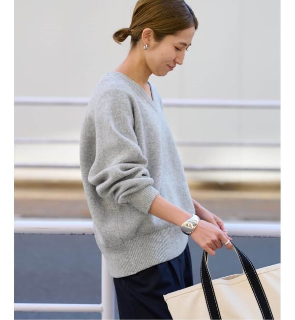 FRAMeWORK「≪WEB限定 / 追加≫AQUA Vネックプルオーバー」|ニット・セーター|