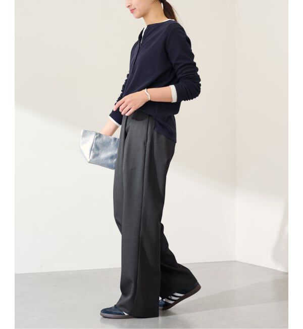 FRAMeWORK「ミニワッフルヘンリーネック」|Tシャツ・カットソー|