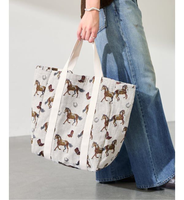 FRAMeWORK「≪予約≫PAYDAY/ペイデイ 別注JACQUARD HORSE トート」|トートバッグ|