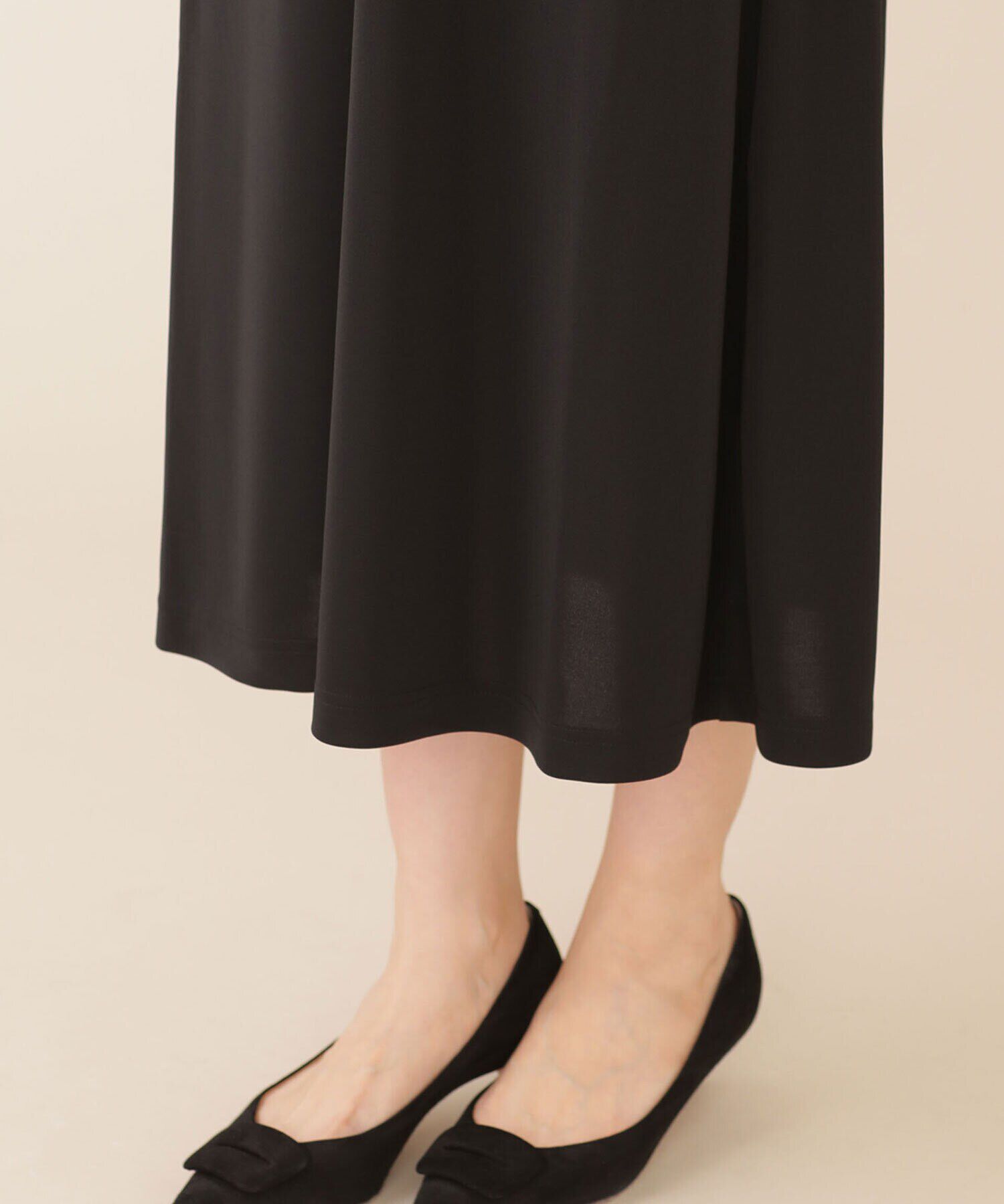 nano･universe「troisieme chaco/パワーショルダー ジャージーワンピース 長袖」|ワンピース|