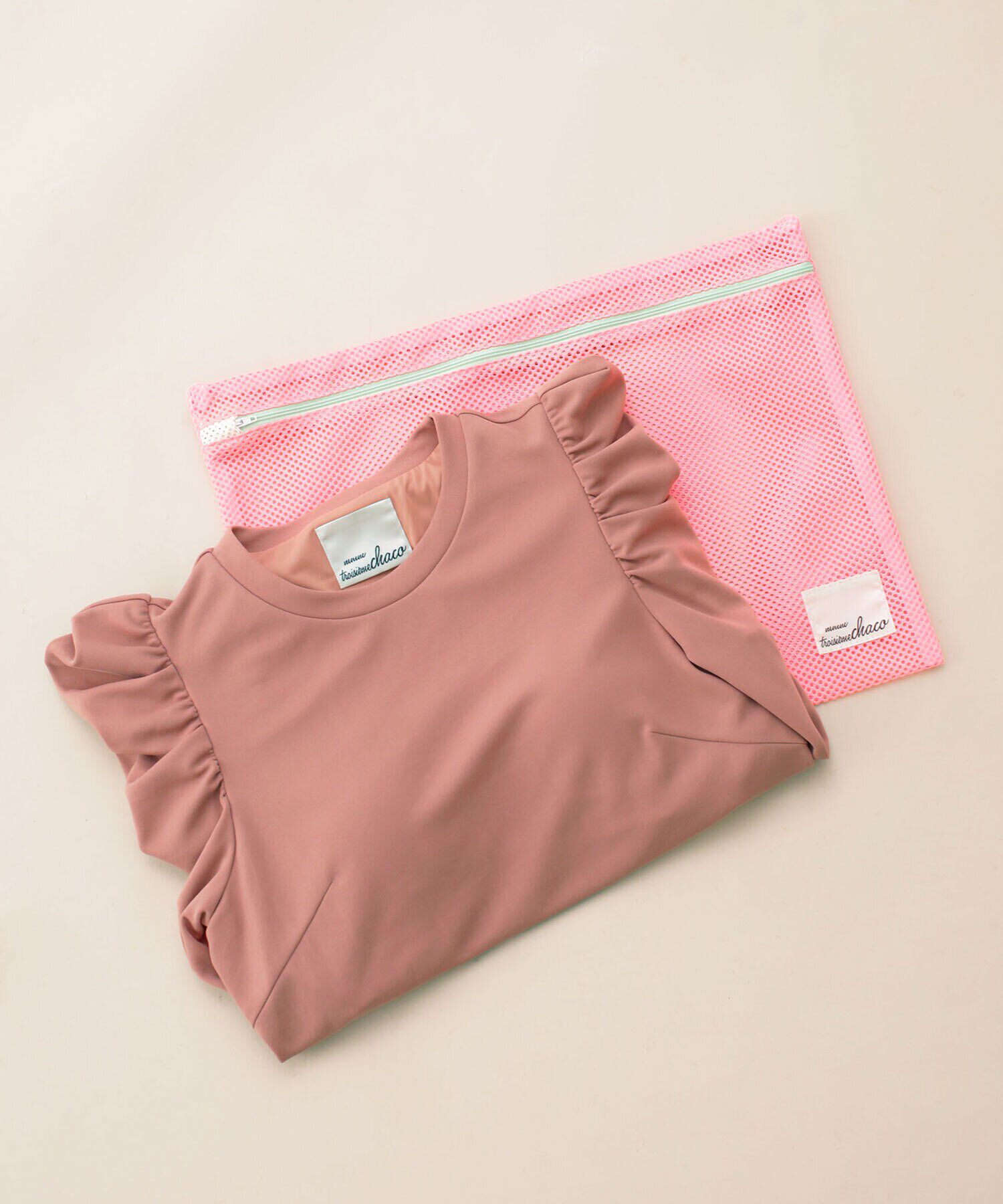 nano･universe「troisieme chaco/パワーショルダー ジャージーワンピース 長袖」|ワンピース|