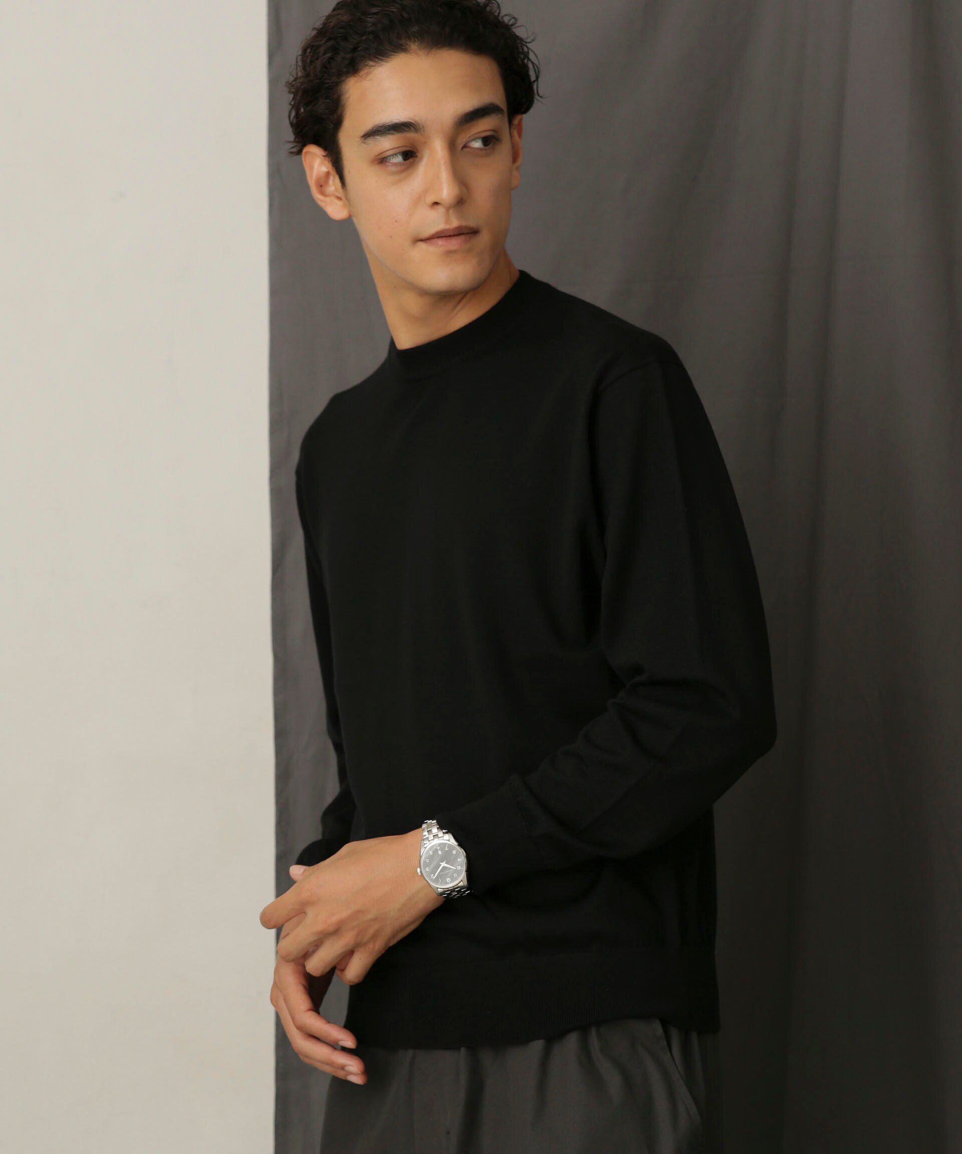 nano･universe「「毛玉レスニット」 ファインゲージクルーネック」|ニット・セーター|