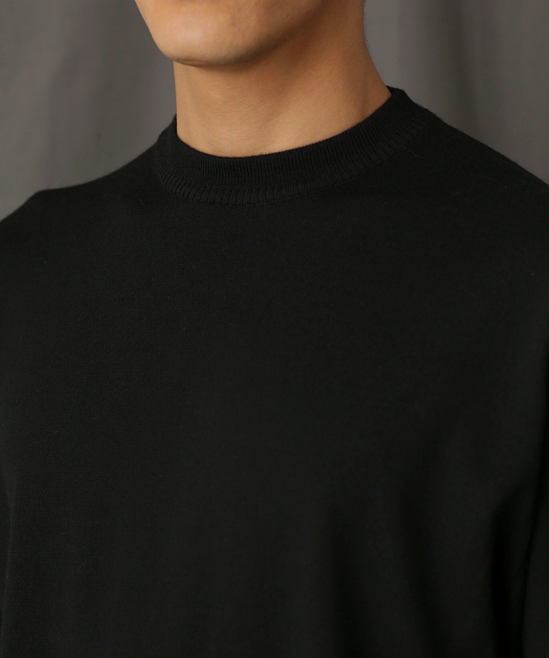 nano･universe「「毛玉レスニット」 ファインゲージクルーネック」|ニット・セーター|