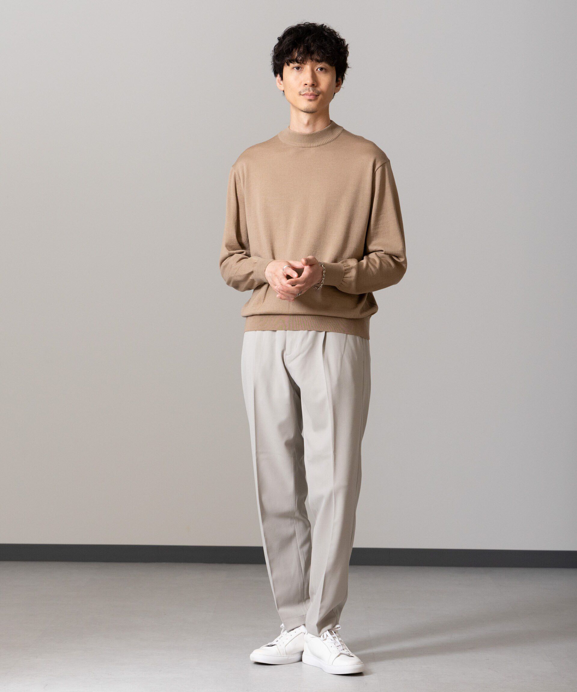 nano･universe「「毛玉レスニット」 ファインゲージモックネック」|ニット・セーター|