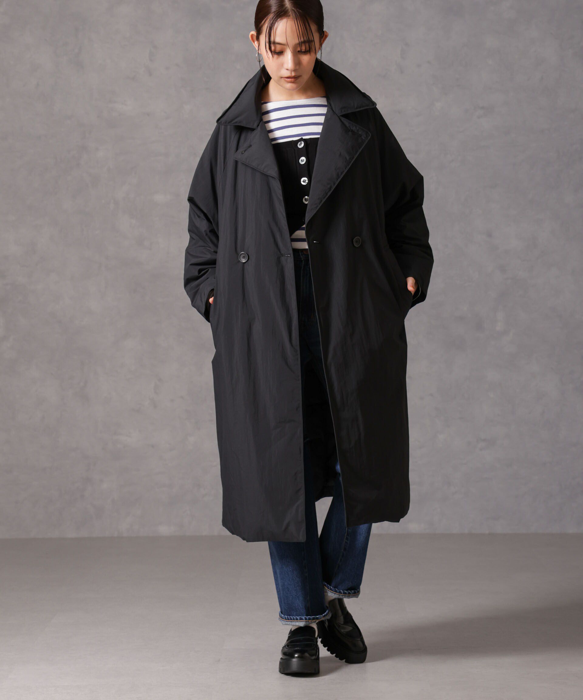 nano･universe「「西川ダウン(R)」リバーシブルライトコート」|ダウン|