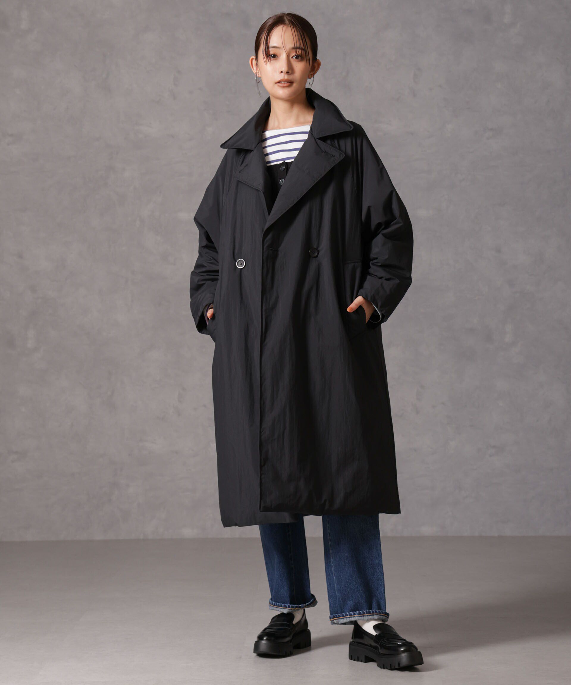 nano･universe「「西川ダウン(R)」リバーシブルライトコート」|ダウン|