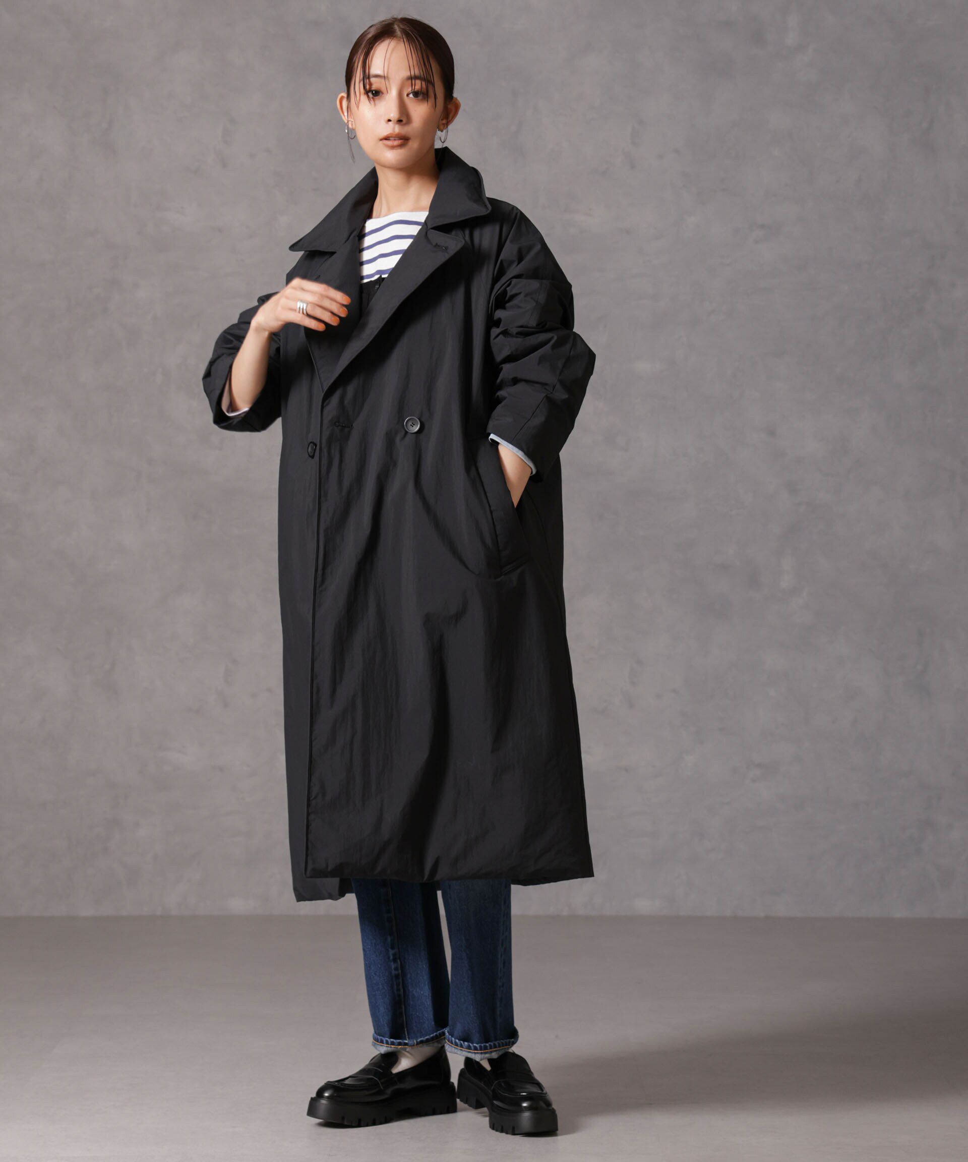 nano･universe「「西川ダウン(R)」リバーシブルライトコート」|ダウン|