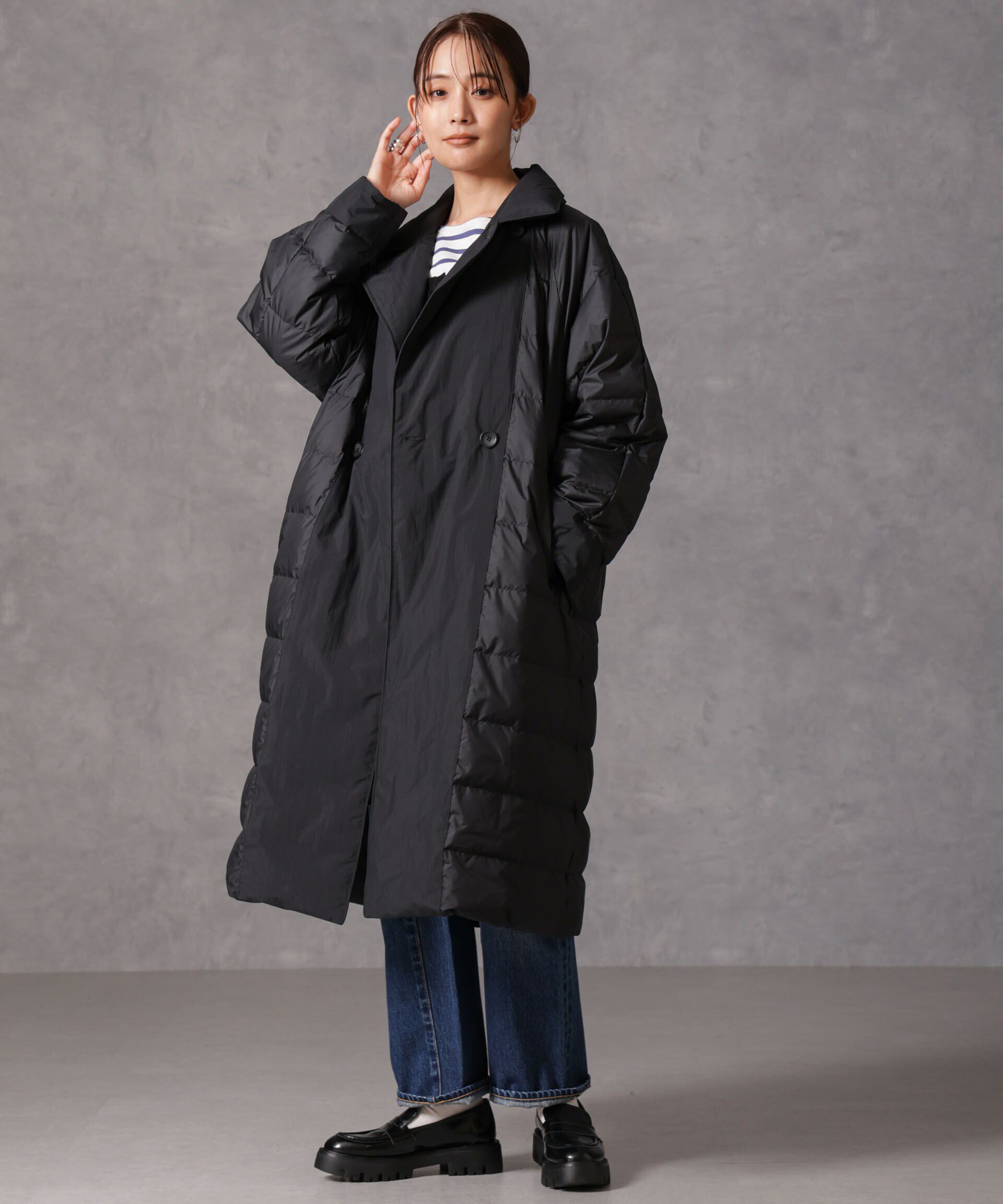 nano･universe「「西川ダウン(R)」リバーシブルライトコート」|ダウン|