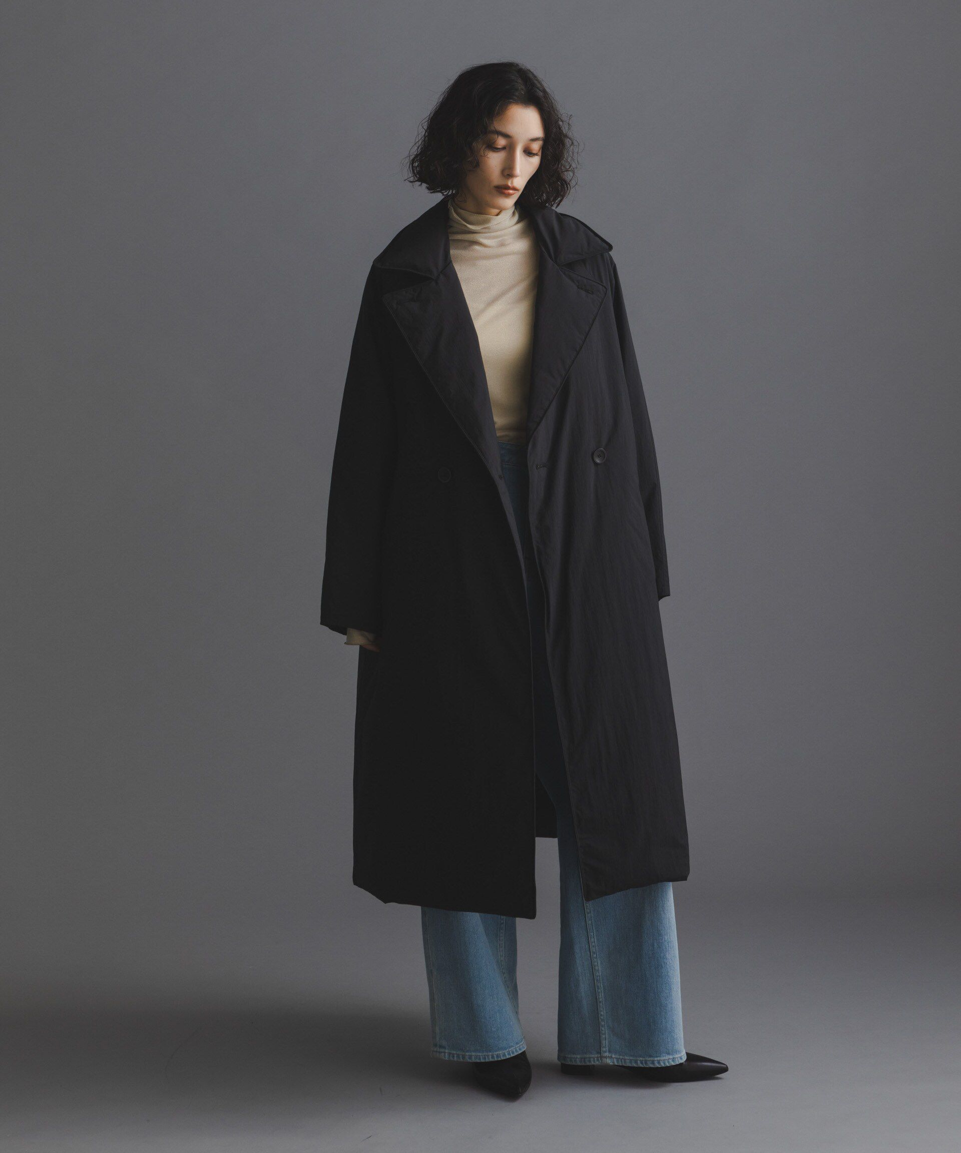 nano･universe「「西川ダウン(R)」リバーシブルライトコート」|ダウン|