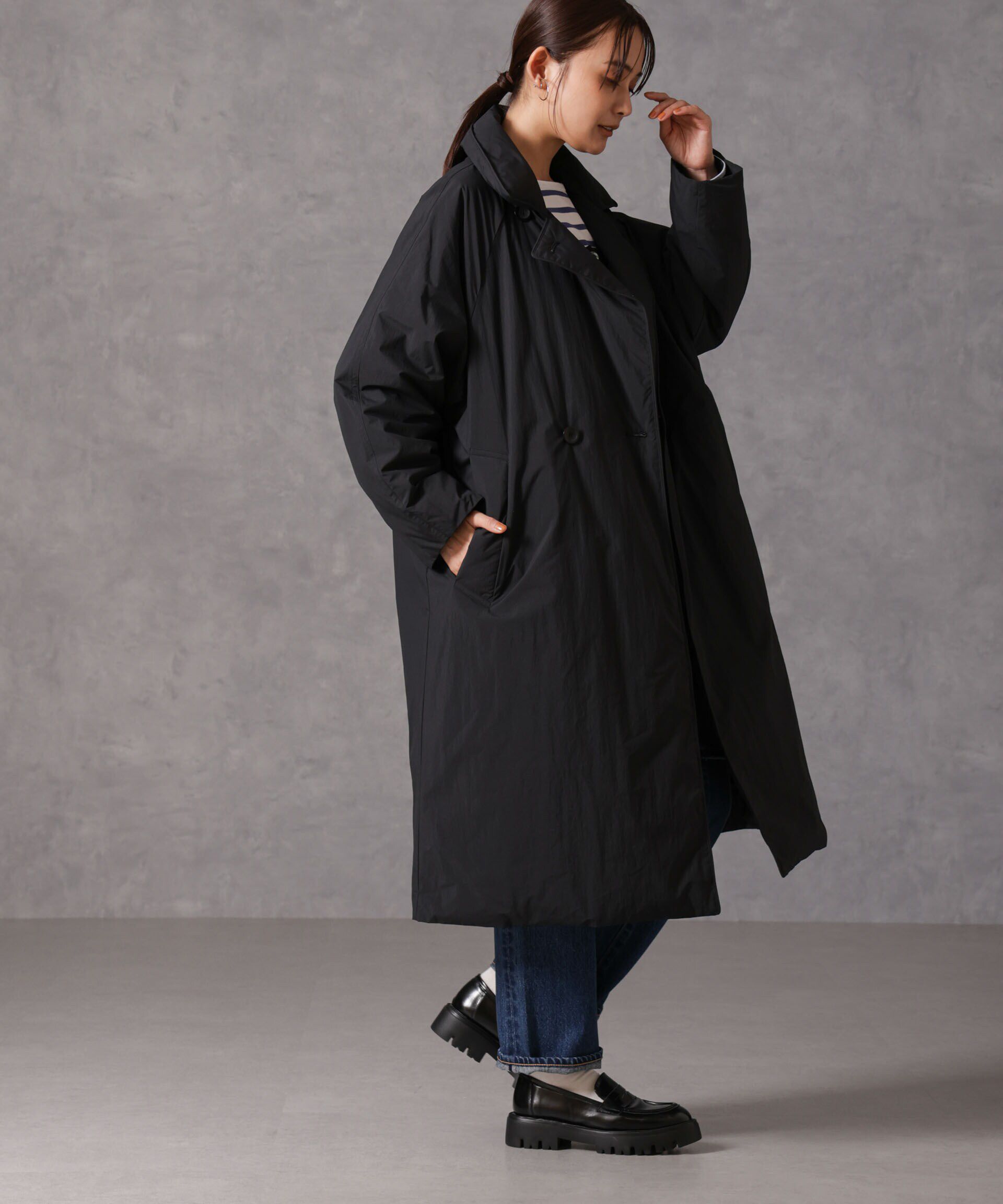 nano･universe「「西川ダウン(R)」リバーシブルライトコート」|ダウン|