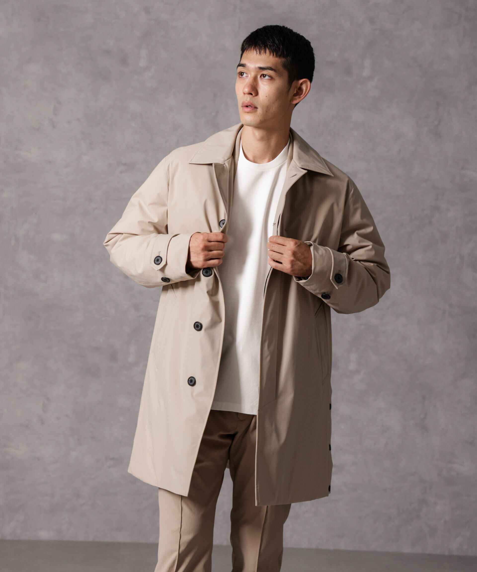 nano･universe「「西川ダウン(R)」ステンカラーダウン」|ダウン|