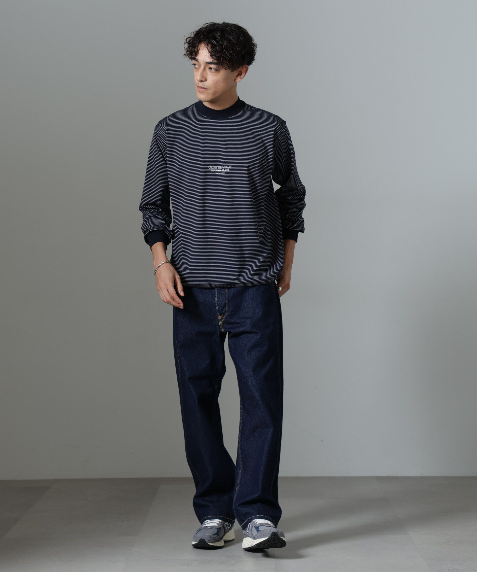 nano･universe「｢NJ/CLUB｣PARKSTOCK ボーダーロングスリーブTシャツ」|Tシャツ・カットソー|