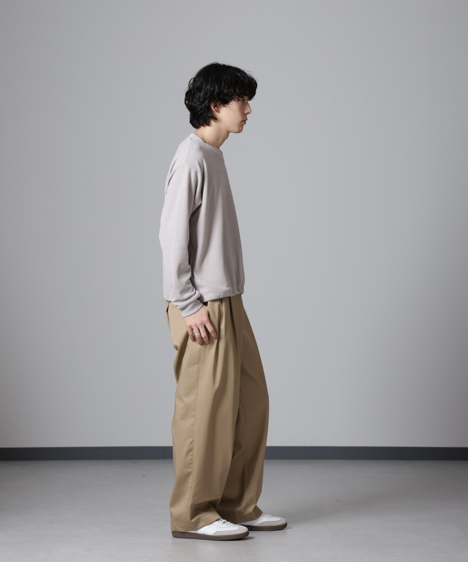 nano･universe「モールライクドローコードプルオーバー 長袖」|Tシャツ・カットソー|