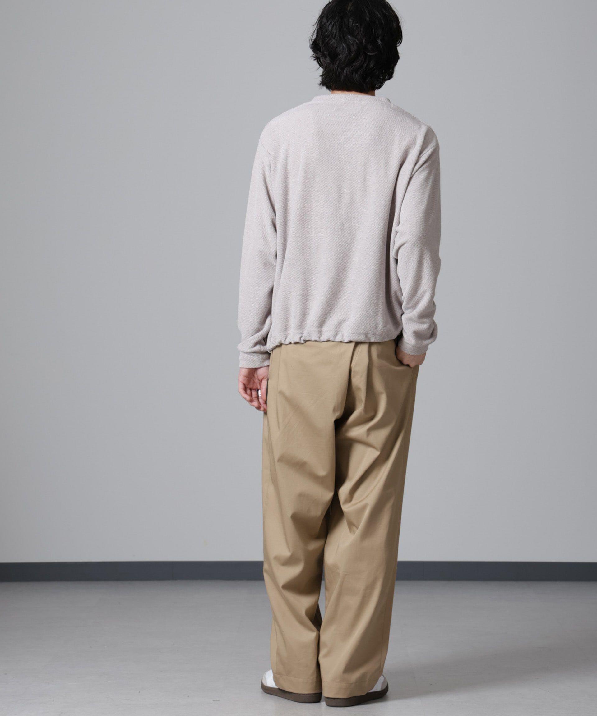 nano･universe「モールライクドローコードプルオーバー 長袖」|Tシャツ・カットソー|