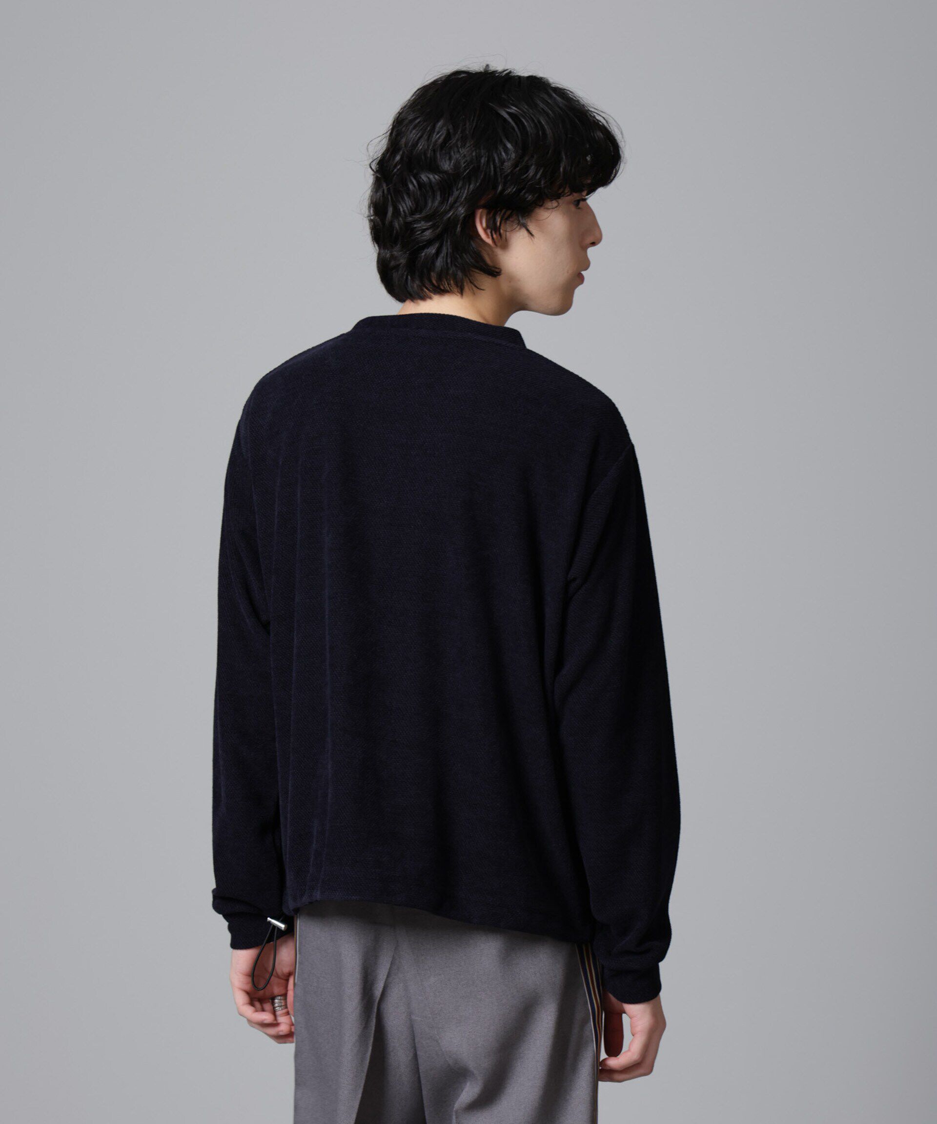 nano･universe「モールライクドローコードプルオーバー 長袖」|Tシャツ・カットソー|