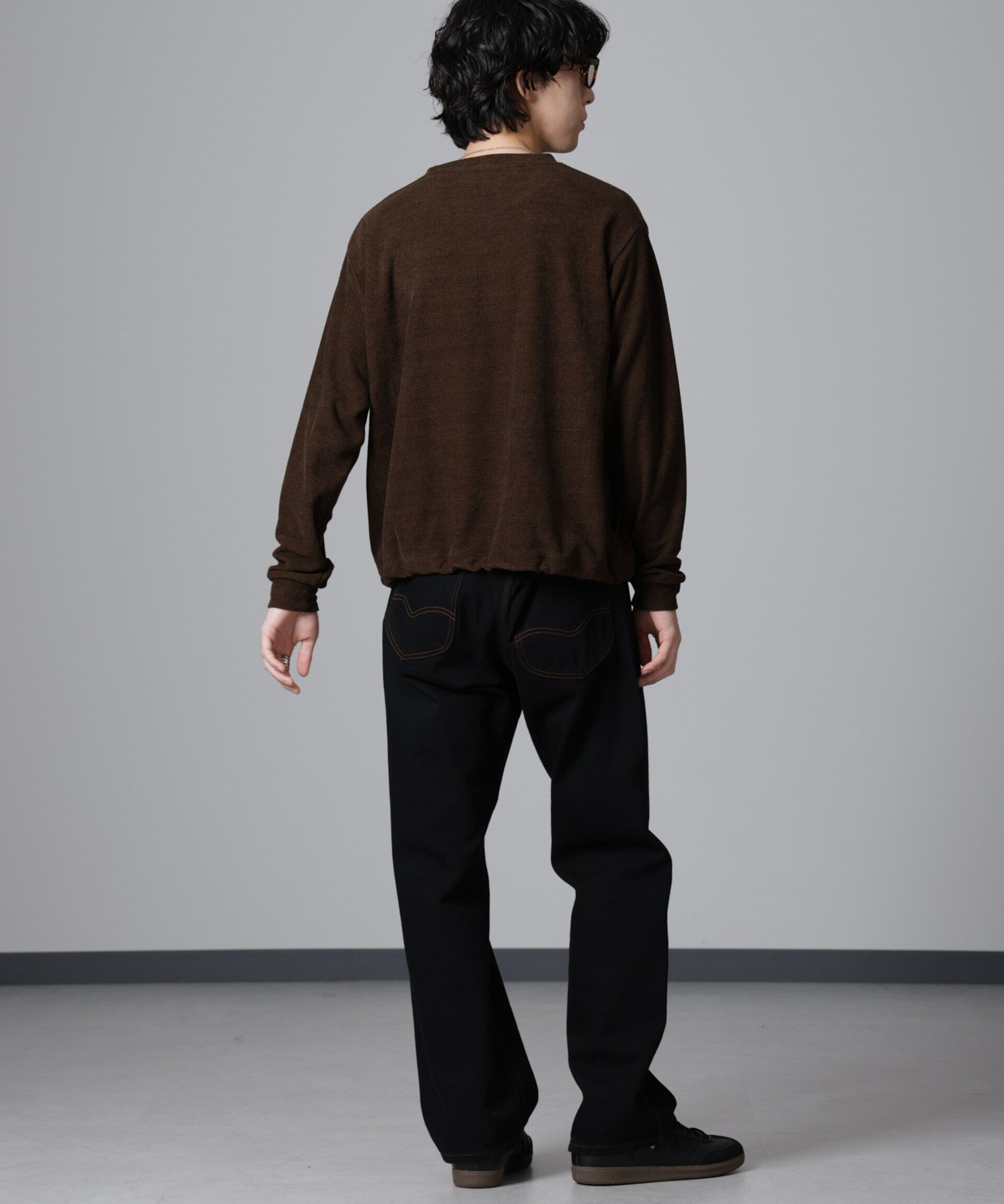 nano･universe「モールライクドローコードプルオーバー 長袖」|Tシャツ・カットソー|