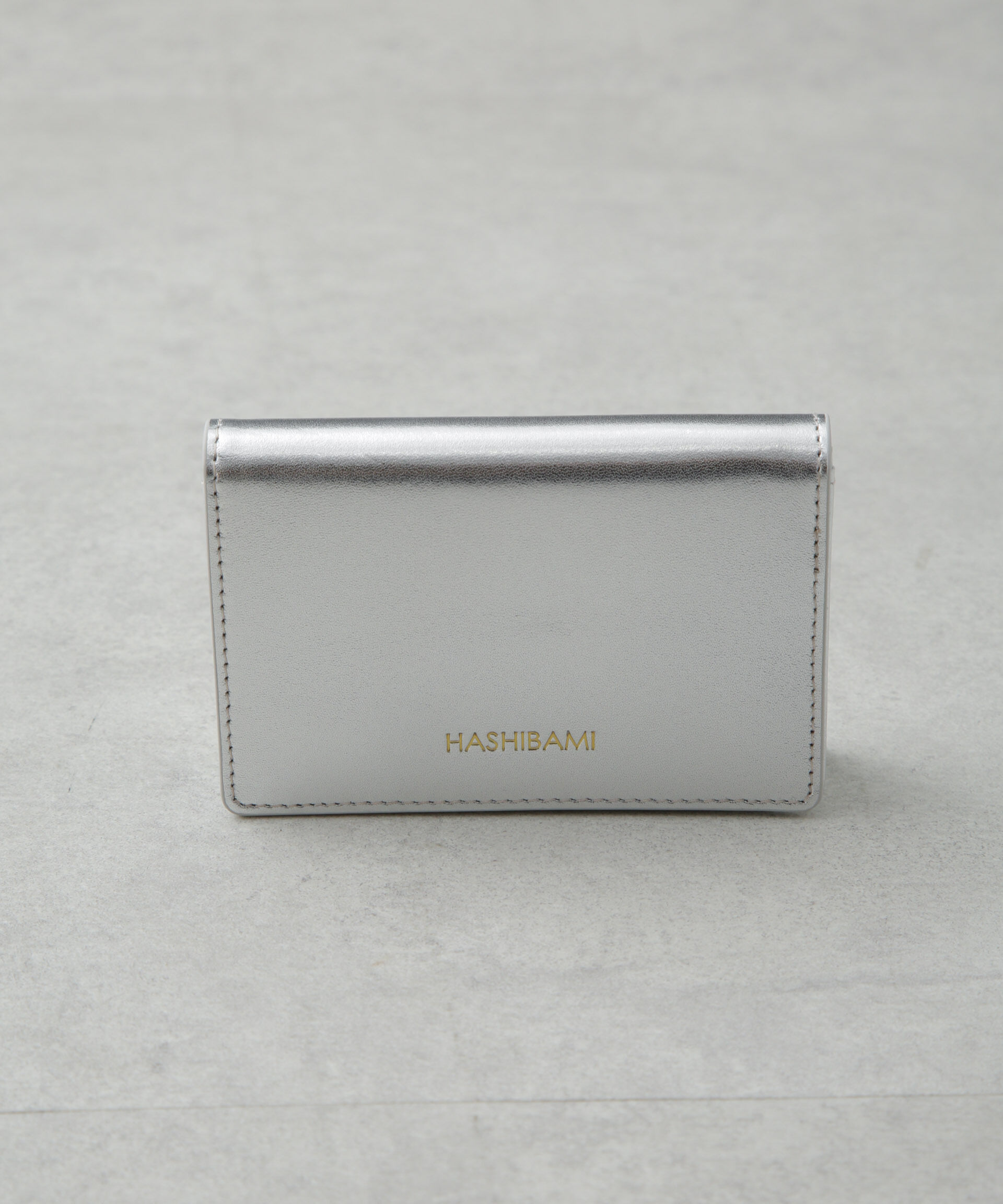 nano･universe「HASHIBAMI/ハート カードケース 名刺入れ」|財布|シルバー