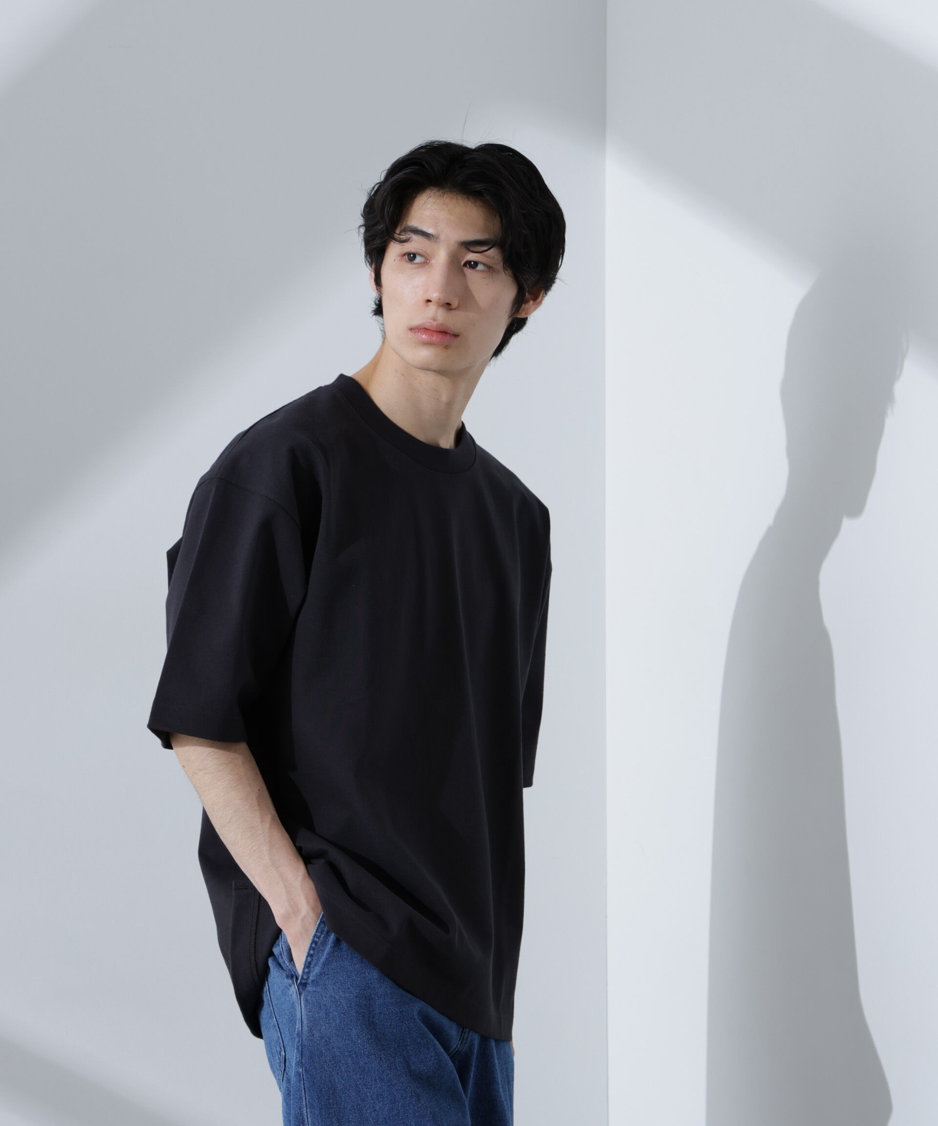 nano･universe「ヘビーオンスワイドTシャツ 半袖」|Tシャツ・カットソー|