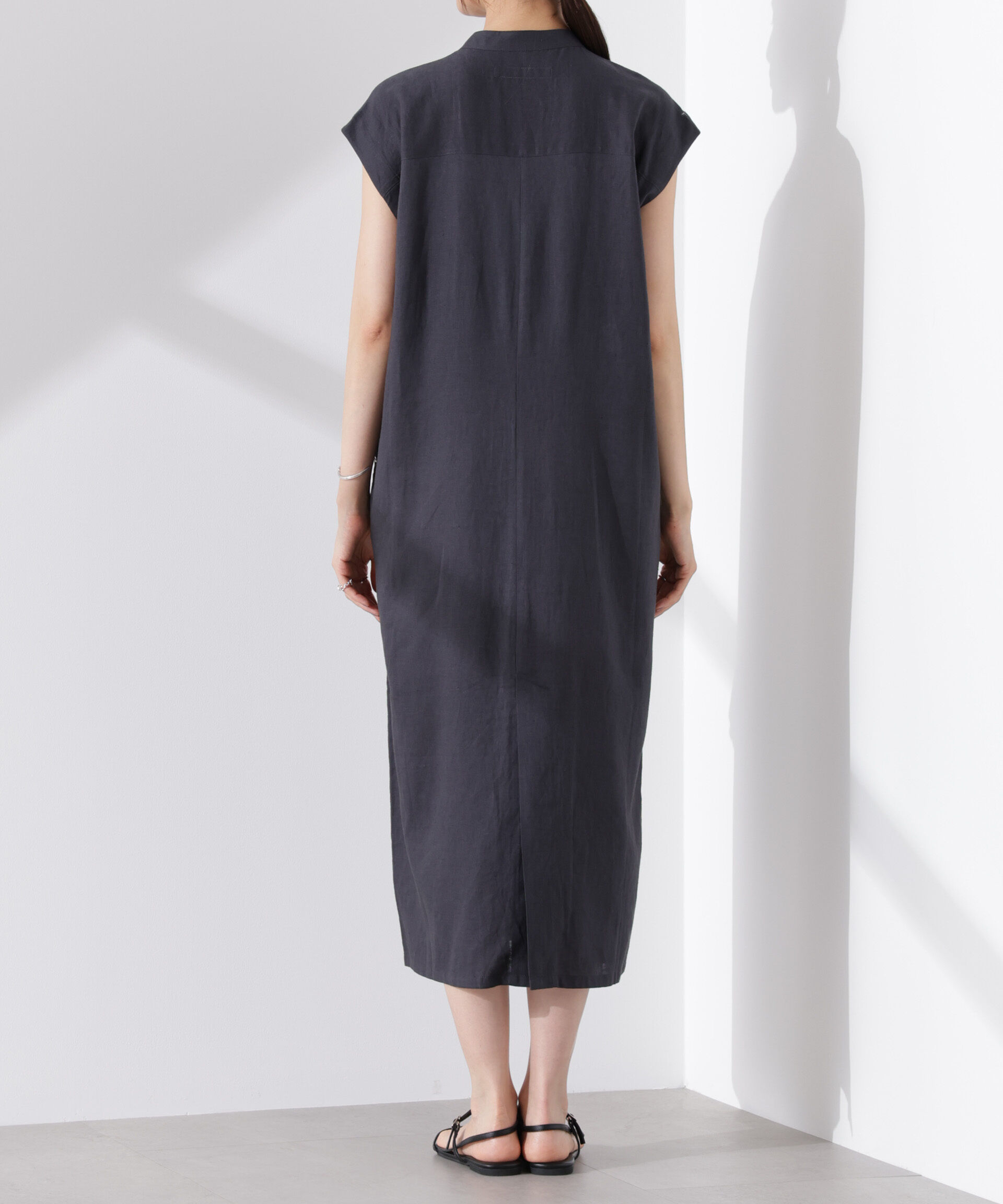 nano･universe「Anti Smell Linen フレンチスリーブワンピース」|ワンピース|