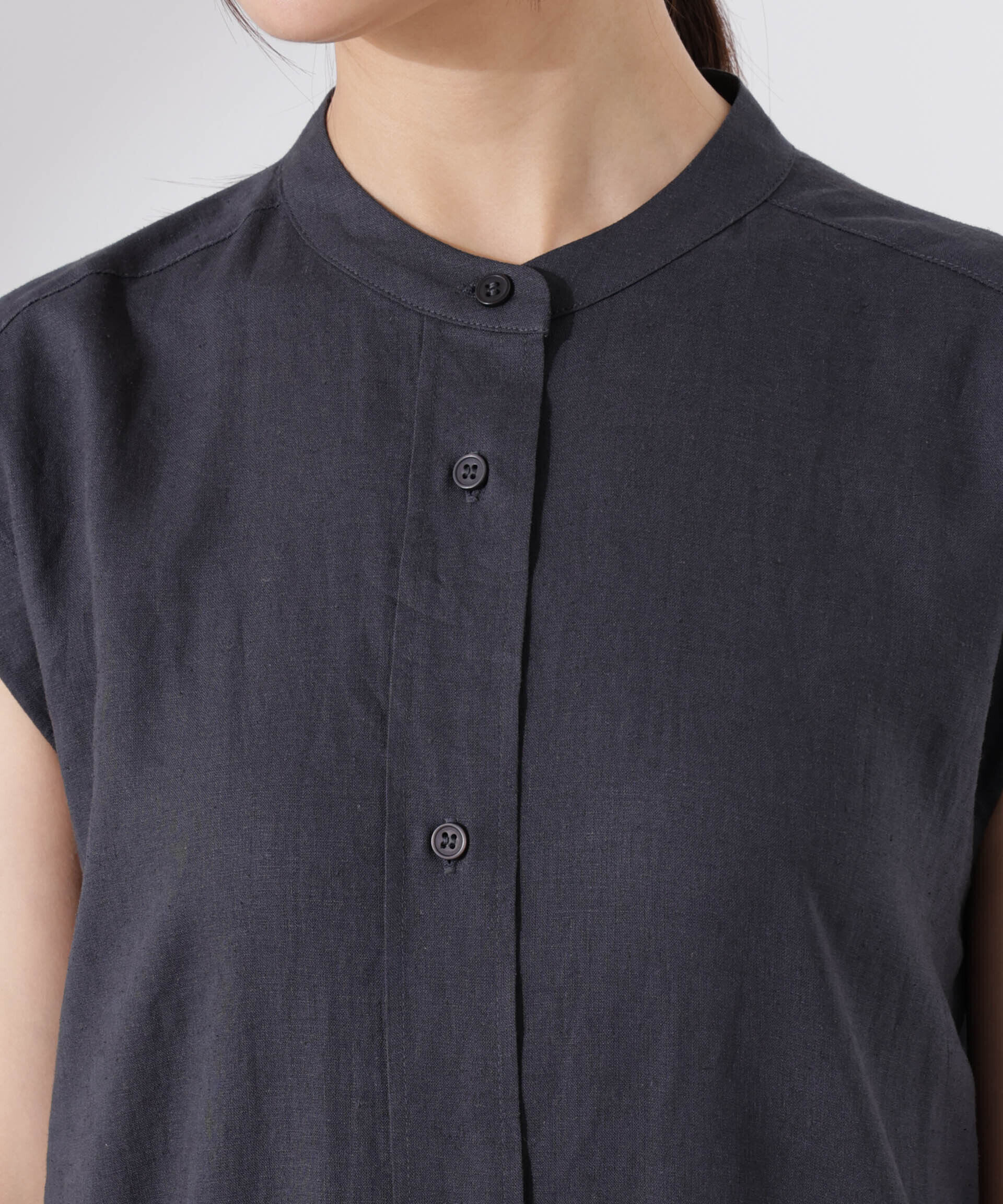 nano･universe「Anti Smell Linen フレンチスリーブワンピース」|ワンピース|