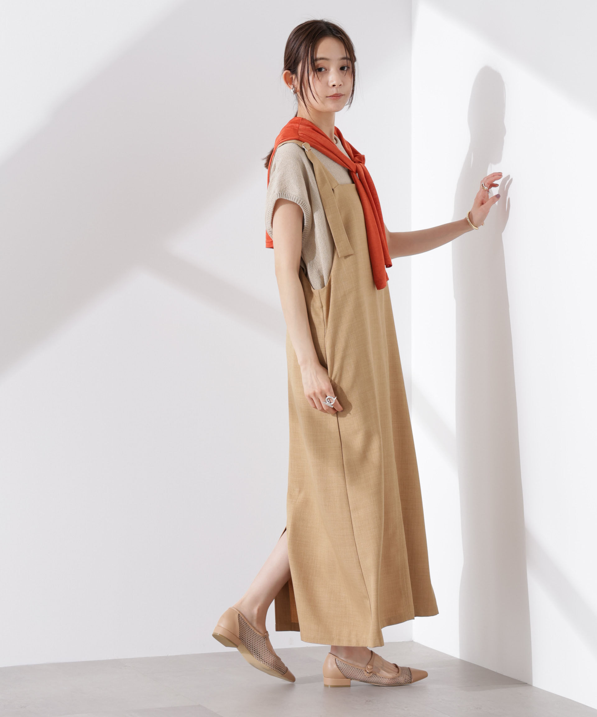 nano･universe「バックスリットシアーニットプルオーバー」|ニット・セーター|