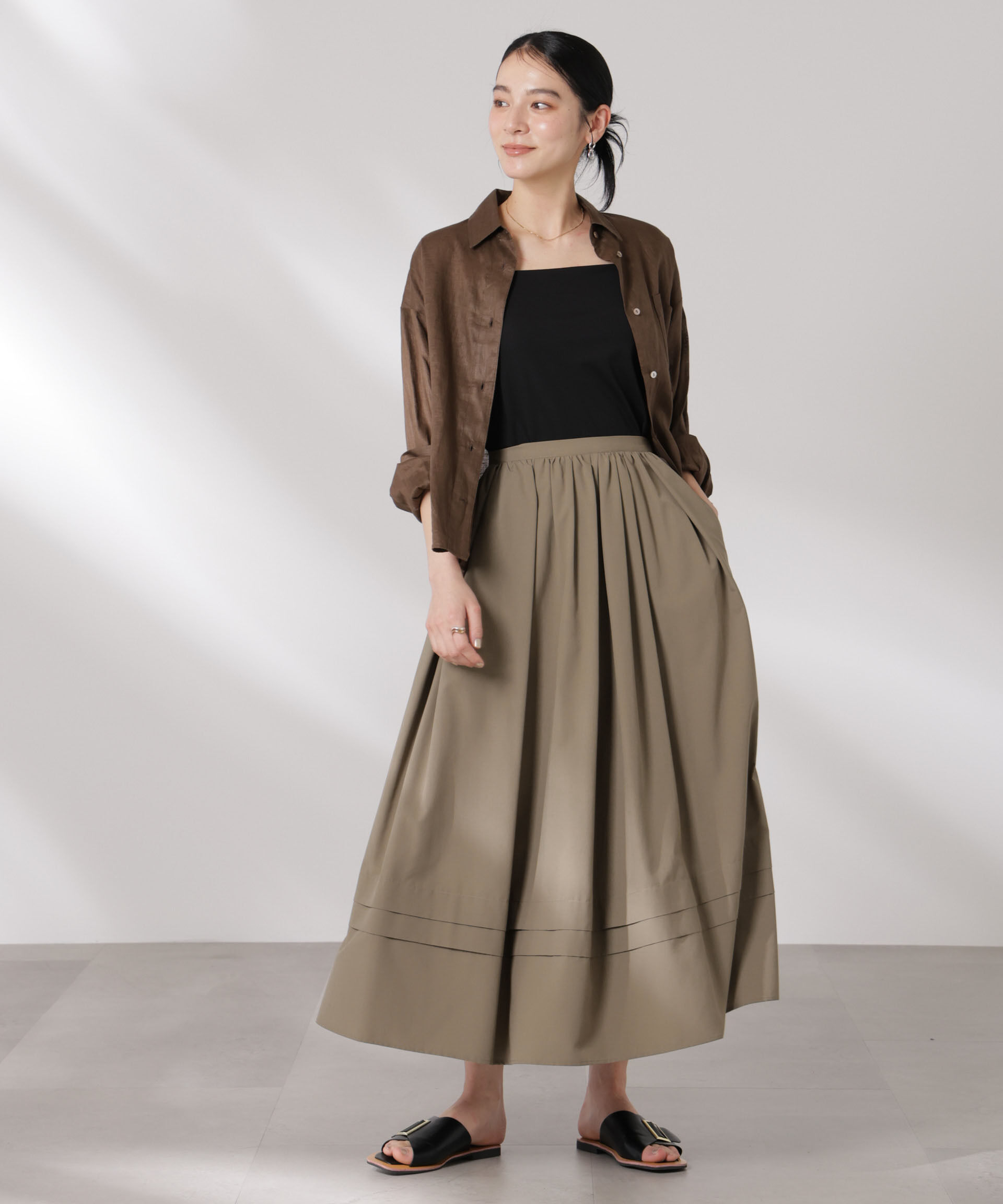 nano･universe「MINOTECH(R)イレギュラータックスカート」|スカート|