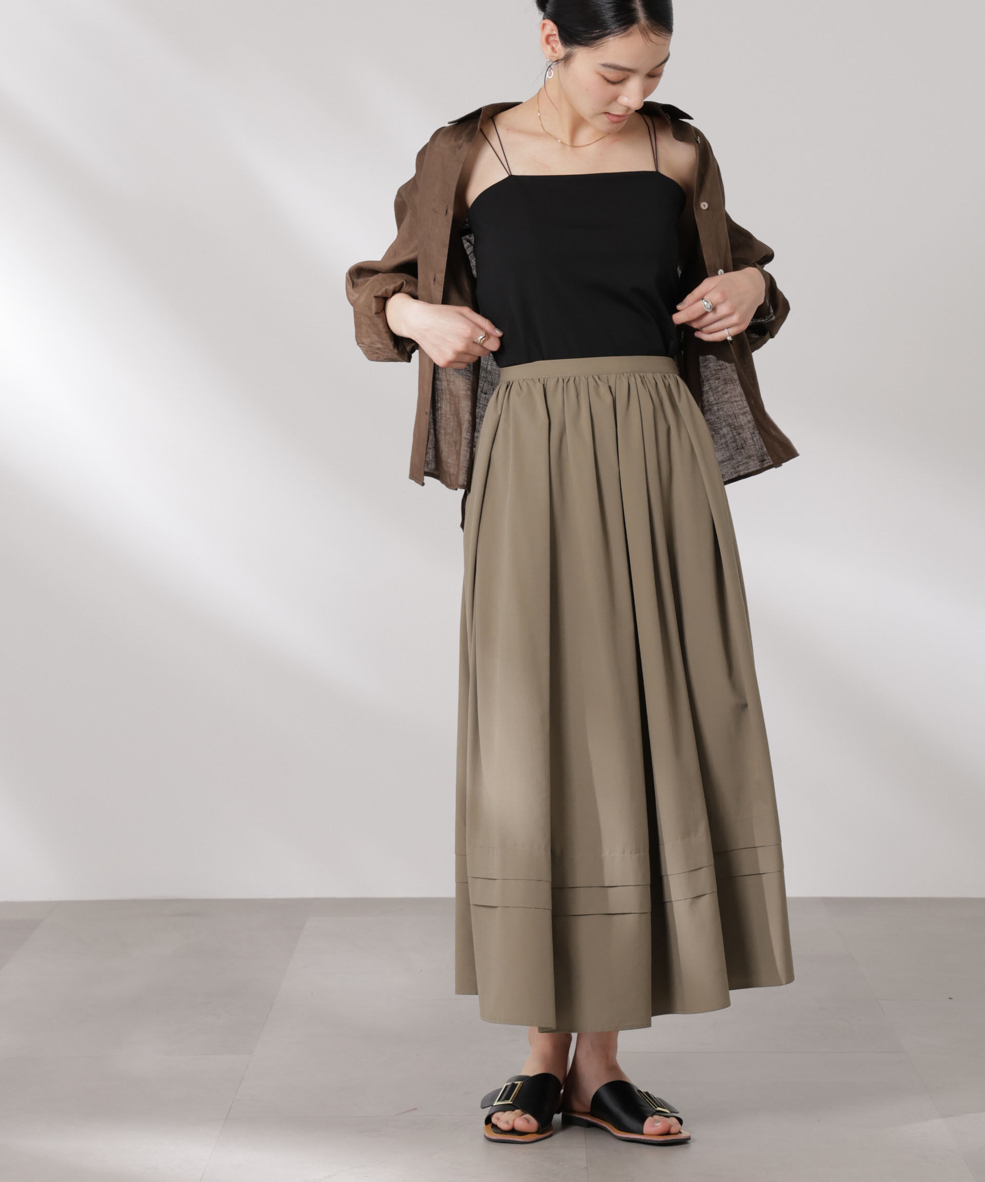 nano･universe「MINOTECH(R)イレギュラータックスカート」|スカート|