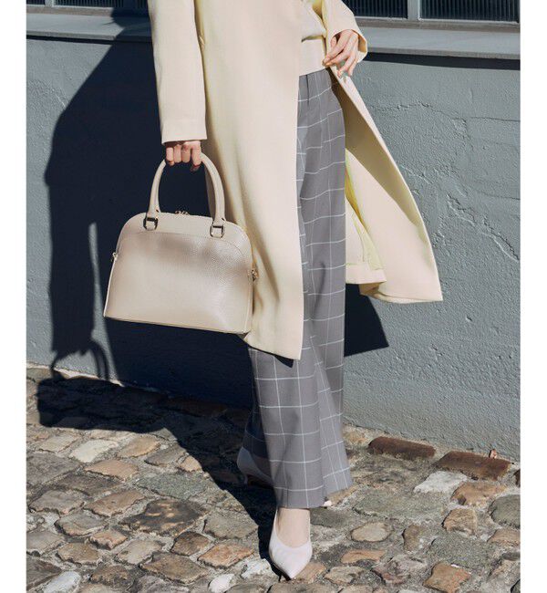 自由区「【洗える】ウィンドウペーンチェックワイド パンツ」|その他|グレー系