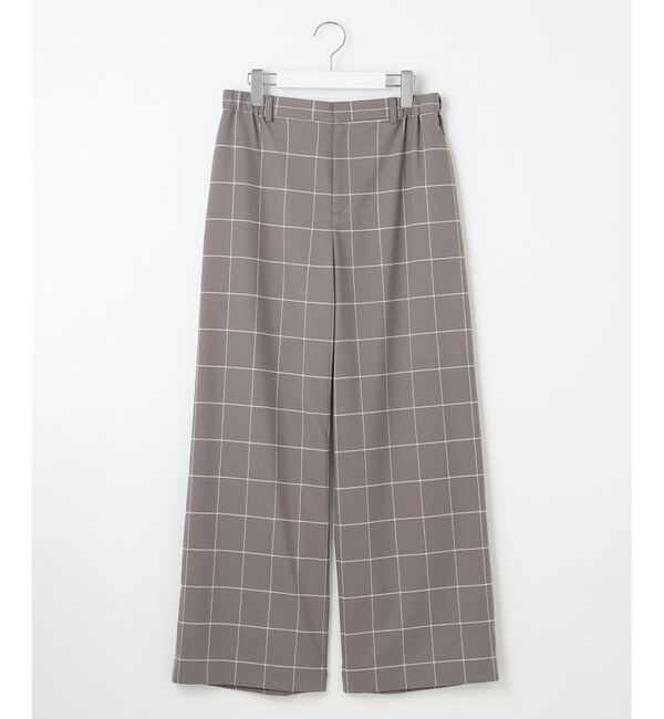 自由区「【洗える】ウィンドウペーンチェックワイド パンツ」|その他|