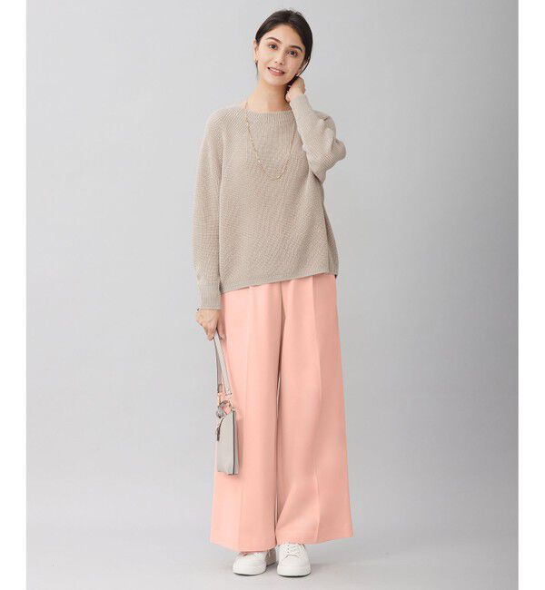 自由区「【洗える】ライトフィールジャージータックワイド パンツ」|その他|