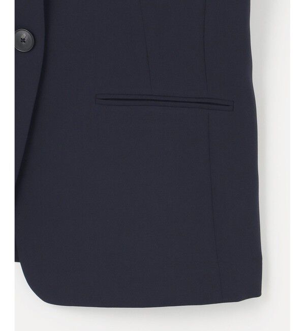 自由区「【セットアップ対応・UVカット・接触冷感・洗える】ライトストレッチノーカラー ジャケット」|ノーカラージャケット|