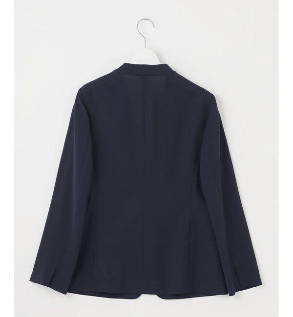 自由区「【セットアップ対応・UVカット・接触冷感・洗える】ライトストレッチノーカラー ジャケット」|ノーカラージャケット|